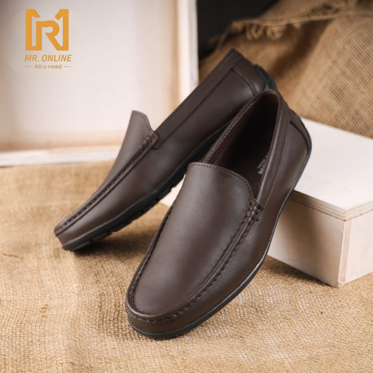 جزمه جلد طبيعي ١٠٠٪ - بني R109