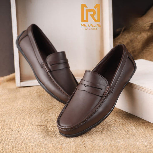جزمه جلد طبيعي ١٠٠٪ - بني R108